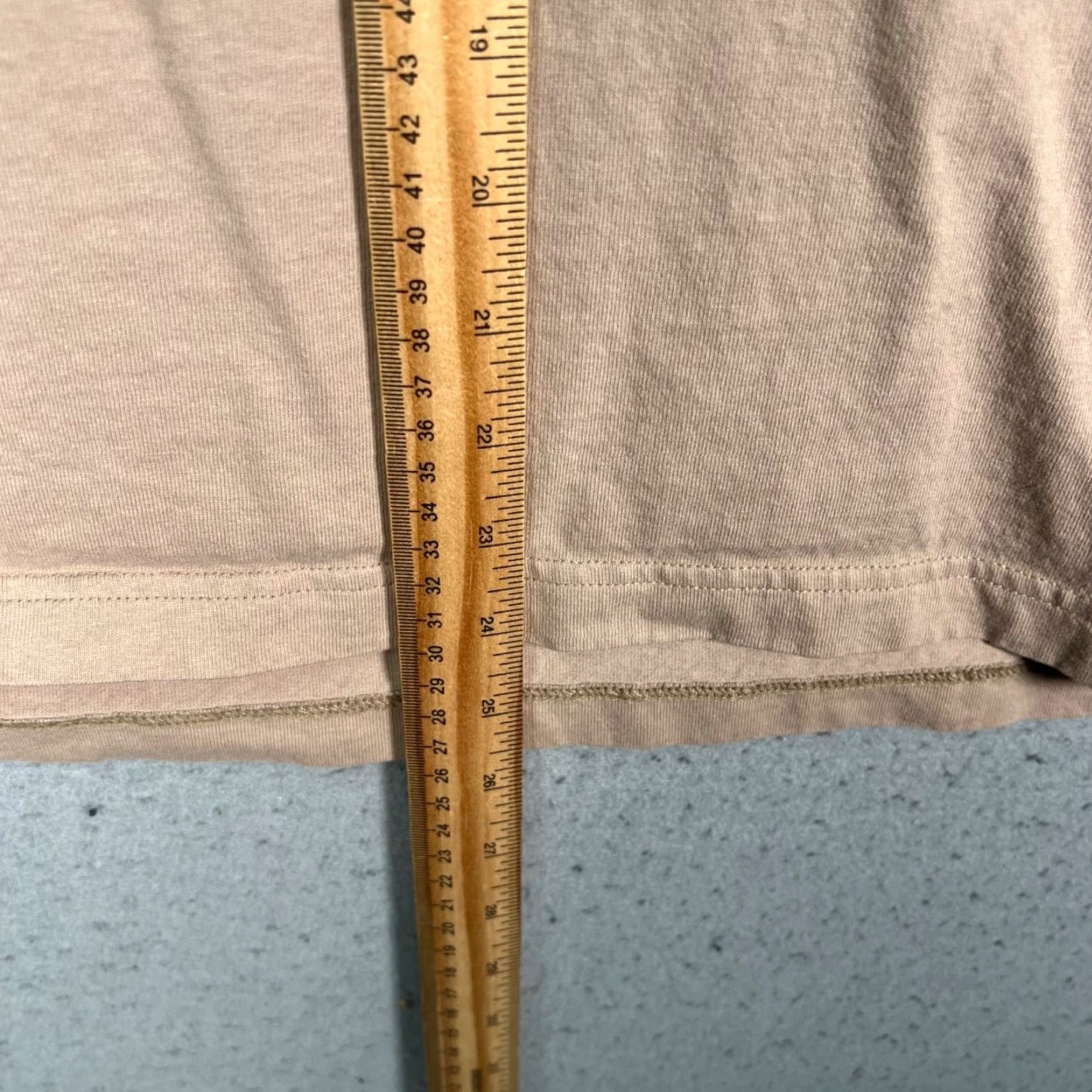 Everlane Everlane Mens Size Medium Crop Beige Crewneck Short Sleeve T-Shirt 100% Cotton Size US M / EU 48-50 / 2 - 6 Thumbnail