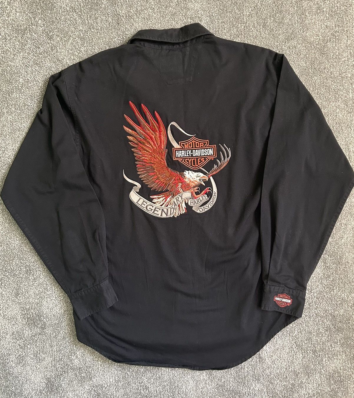 Harley Davidson Embroidered Harley Davidson button up Long sleeve Size US M / EU 48-50 / 2 - 1 Thumbnail