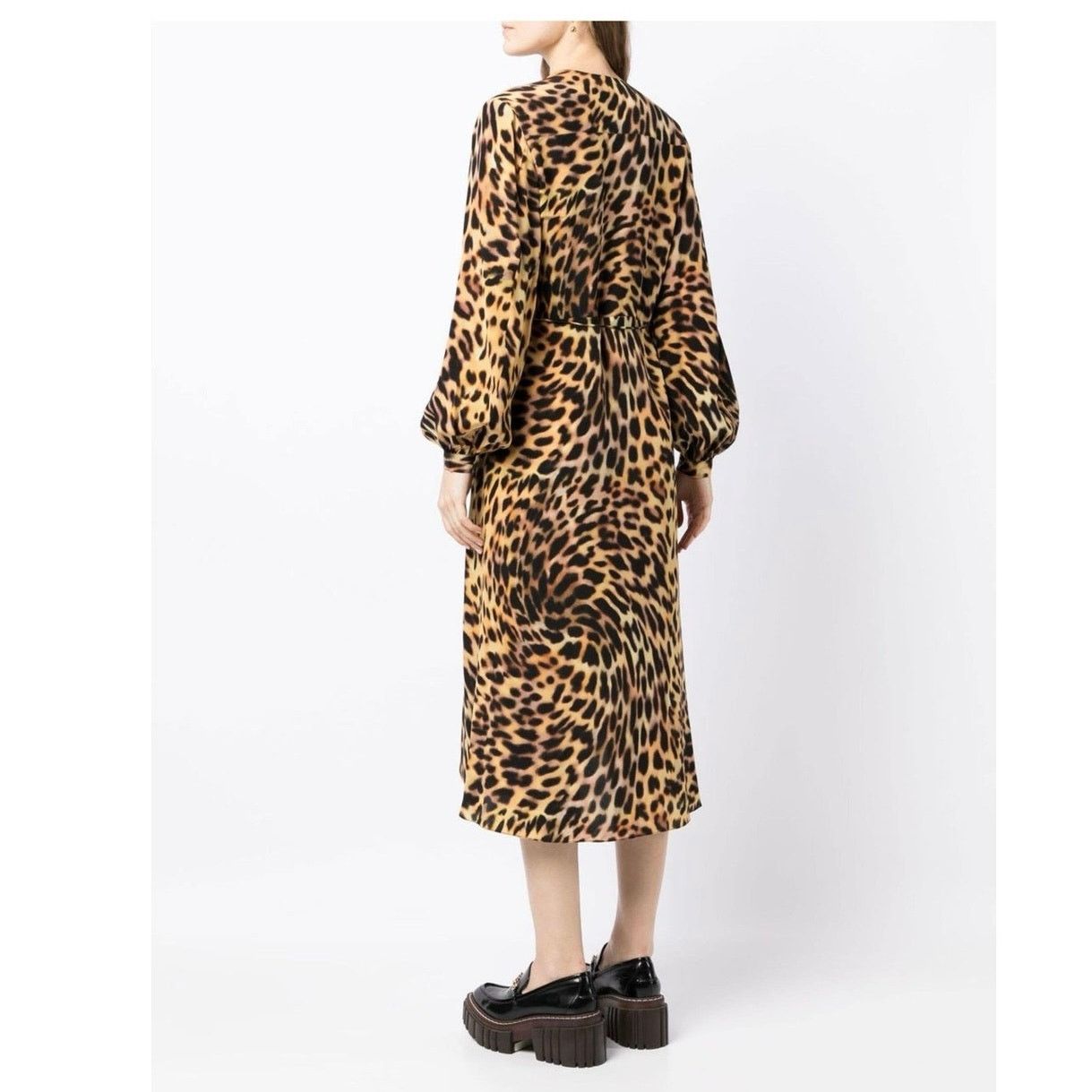 Stella McCartney Stella McCartney leopard-print long midi silk dress 38 / XS Size XS / US 0-2 / IT 36-38 - 5 Thumbnail