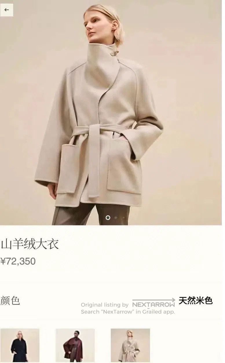 Hermes Hermes Cashmere Coat with Double Faced Cashmere and Collar Size XS / US 0-2 / IT 36-38 - 3 Thumbnail