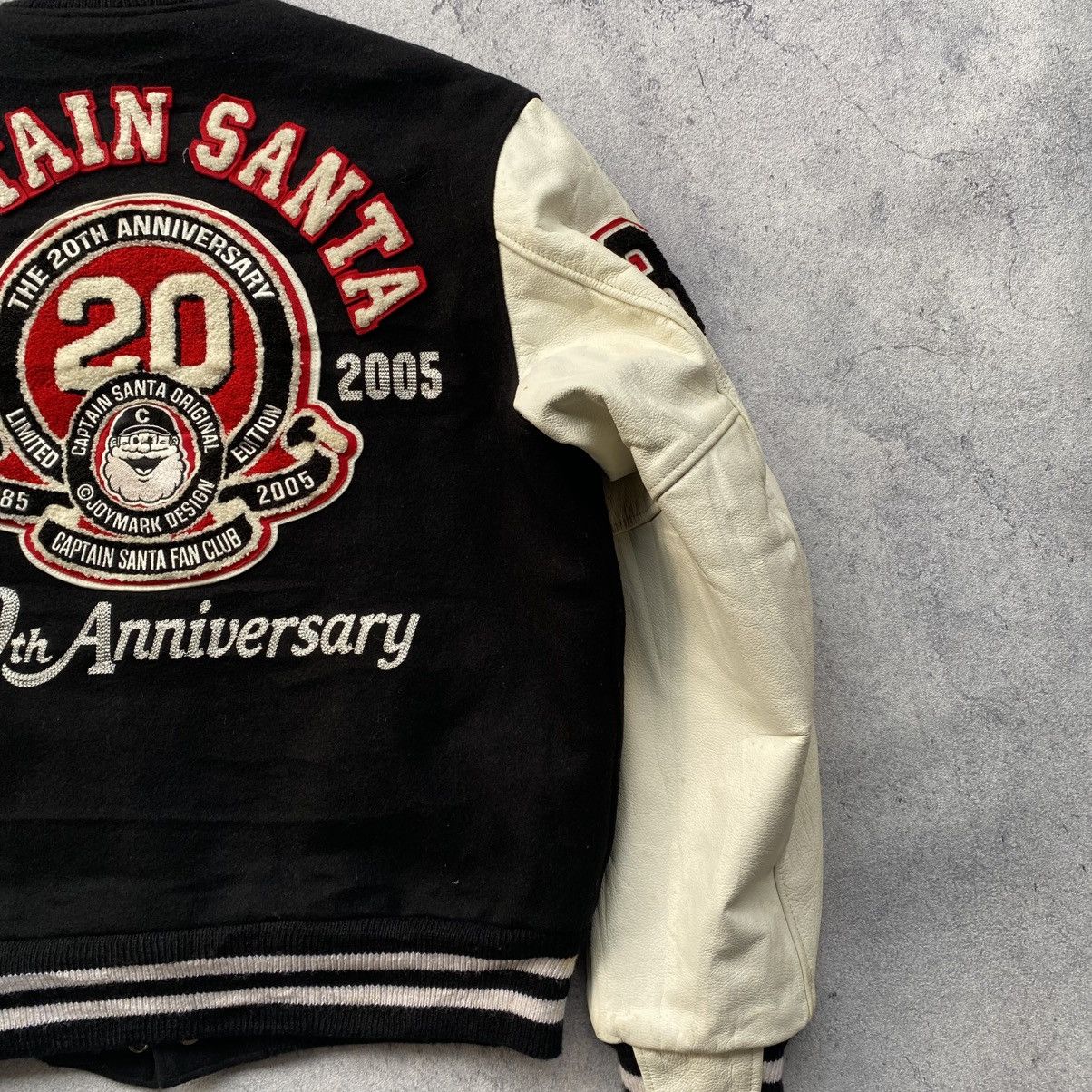Vintage Captain Santa Leather Varsity Size US L / EU 52-54 / 3 - 3 Thumbnail