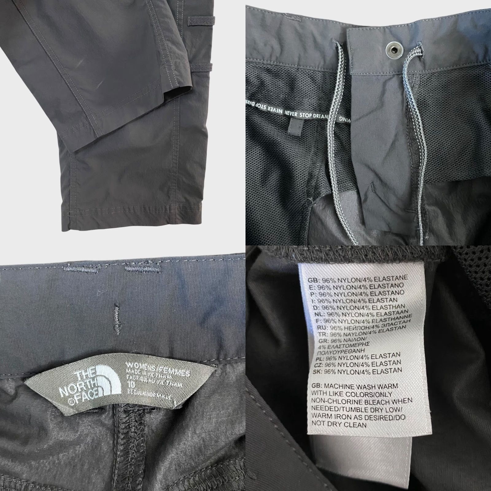 The North Face The North Face Paramount 2.0 Convertible Pants Gray Womens Size 10 Hiking Outdoors Size 32" / US 10 / IT 46 - 8 Thumbnail