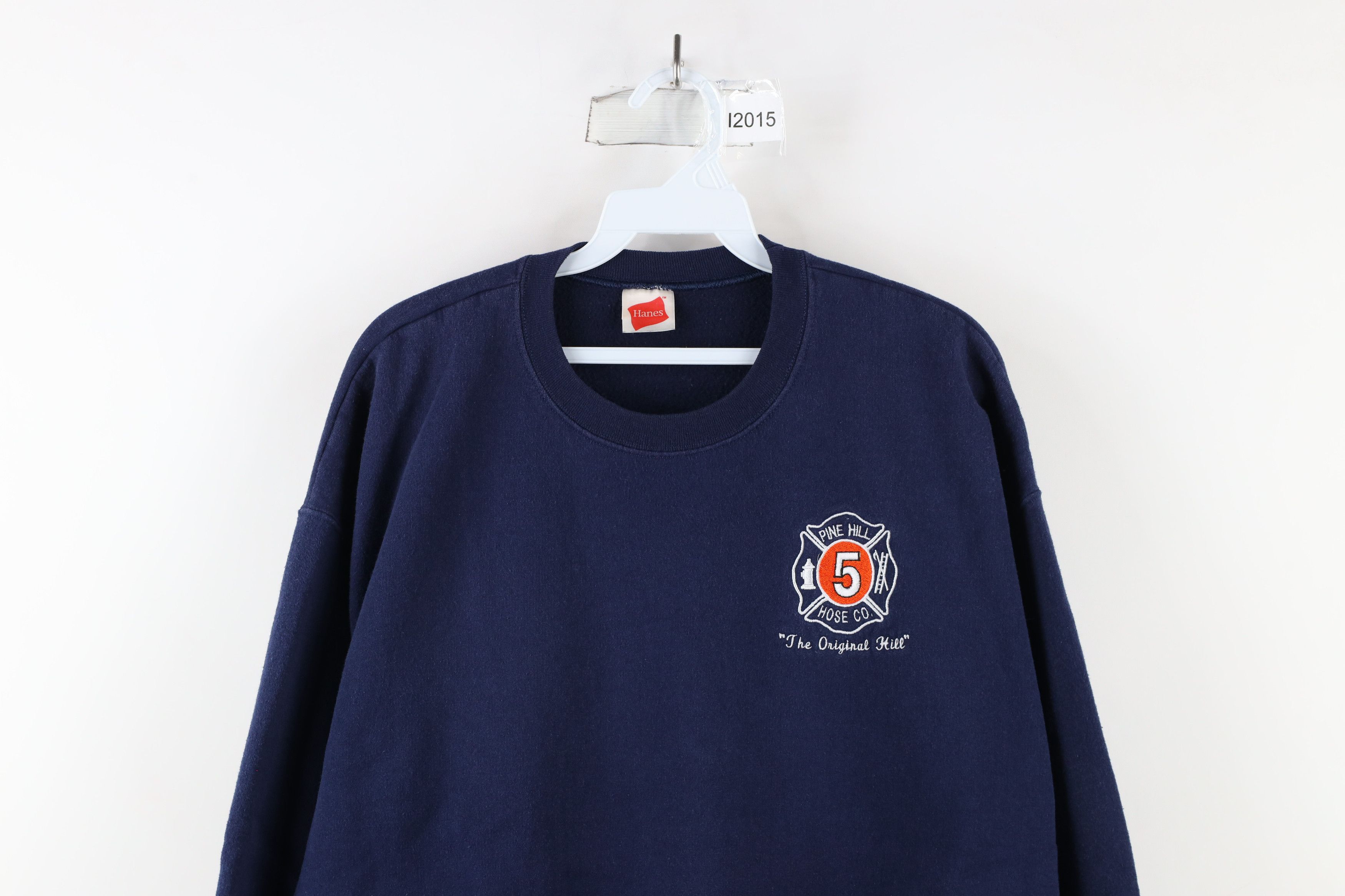 Vintage Vintage 90s Hill Hose Co New York Firefighters Sweatshirt Size US L / EU 52-54 / 3 - 2 Thumbnail