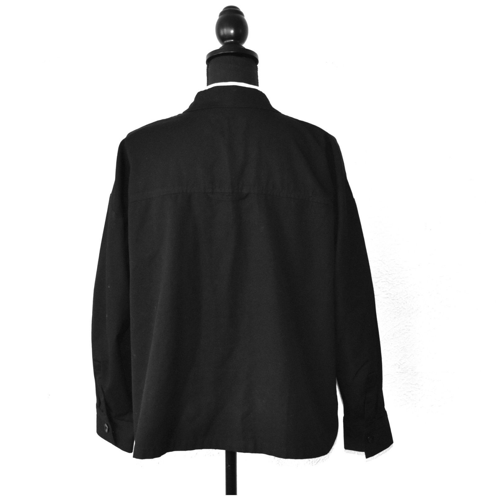 Eileen Fisher EILEEN FISHER Org Cotton Patch Pocket Collarless Jacket Sz M Size M / US 6-8 / IT 42-44 - 4 Thumbnail