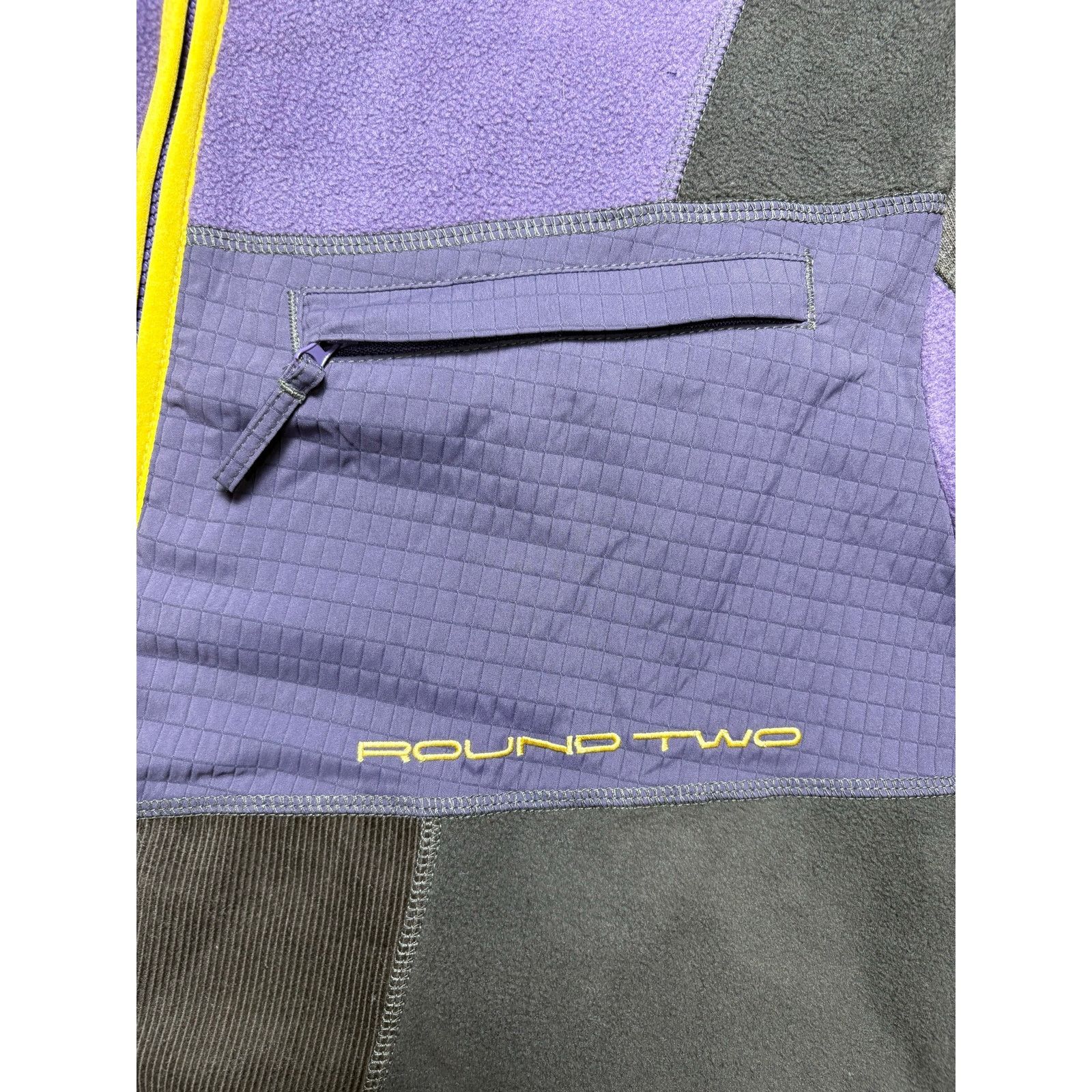 Round Two NWT Round Two Size XL Purple & Brown Zip Down Fleece Jacket Size US XL / EU 56 / 4 - 7 Thumbnail