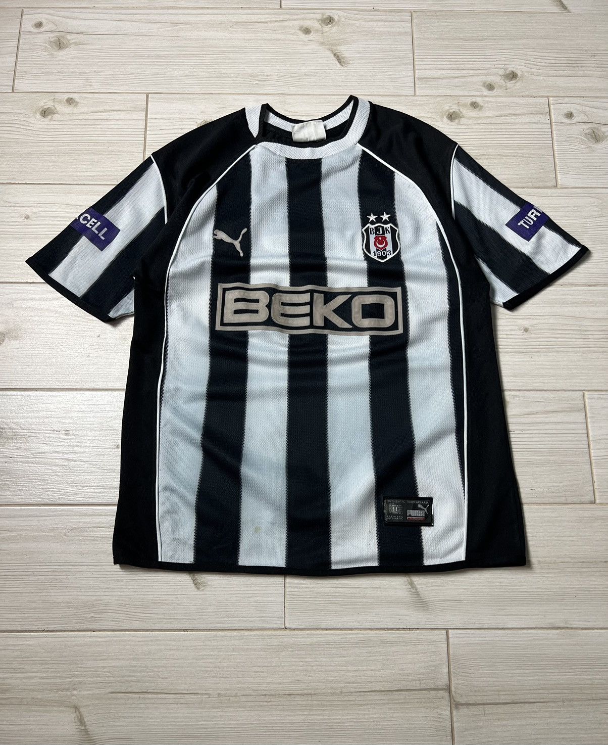 Adidas Vintage Puma Besiktas 2003-04 Soccer Away Kit Size US XS / EU 42 / 0 - 17 Thumbnail