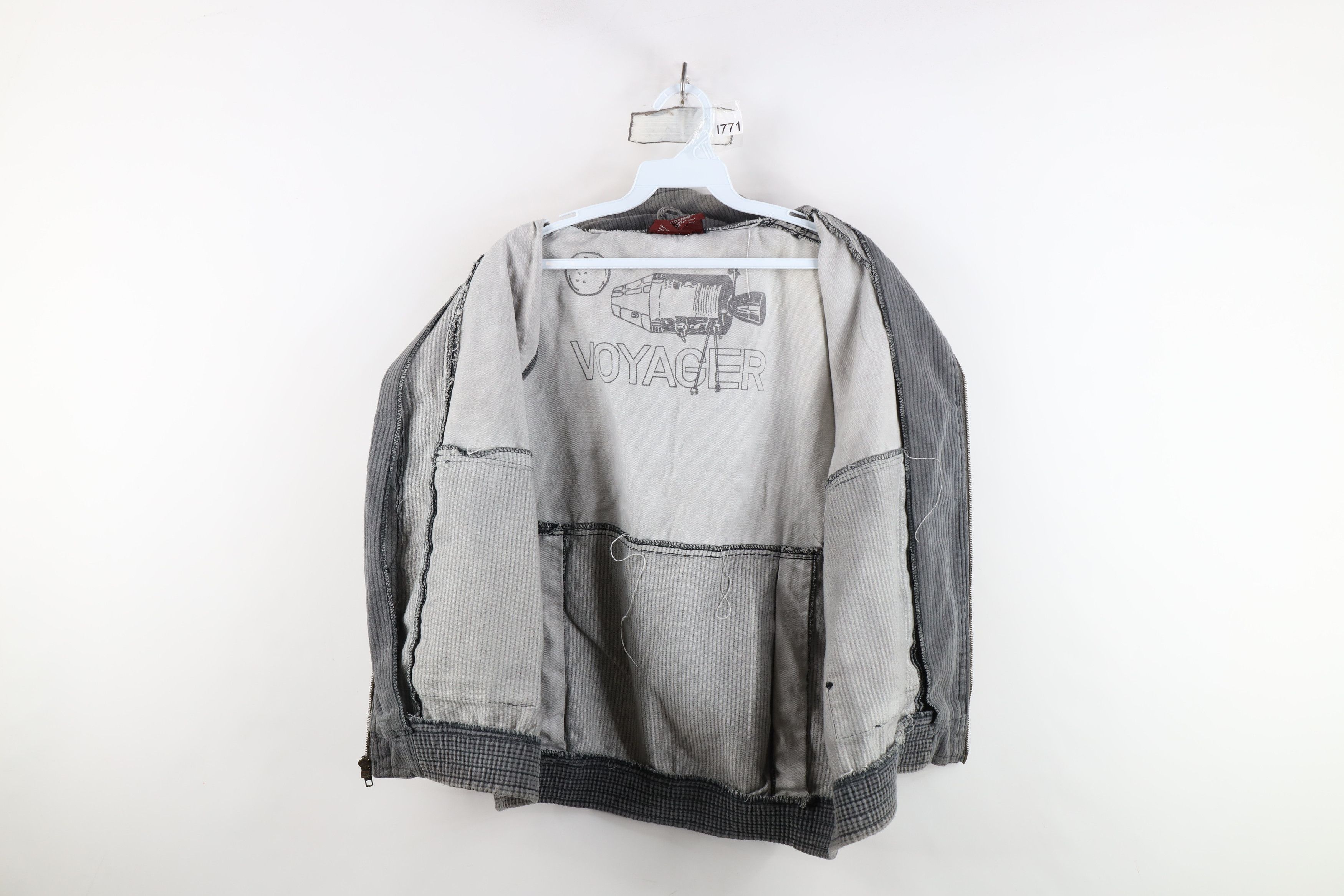 Vintage Vintage 90s Streetwear Canvas Corduroy Full Zip Vest Jacket Size US L / EU 52-54 / 3 - 9 Thumbnail