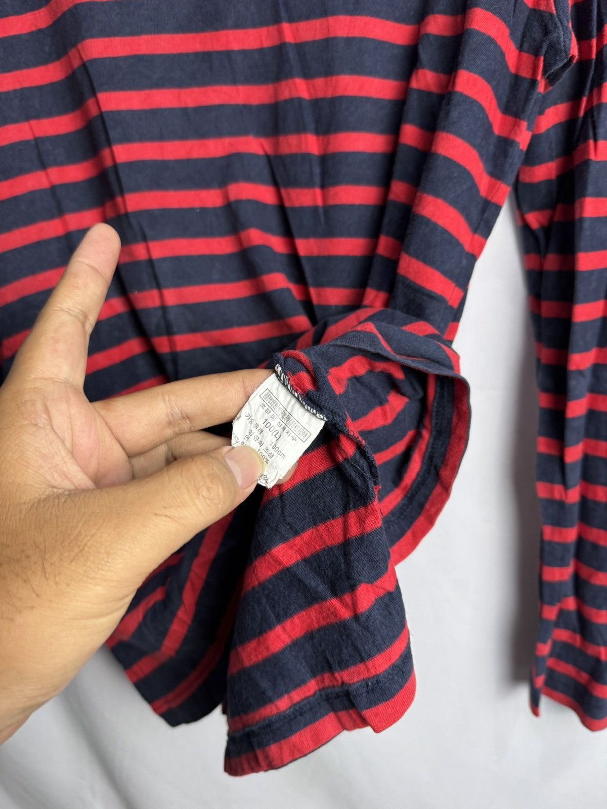 If Six Was Nine Japanese Striped Long Sleeve NII Play Size US L / EU 52-54 / 3 - 4 Thumbnail