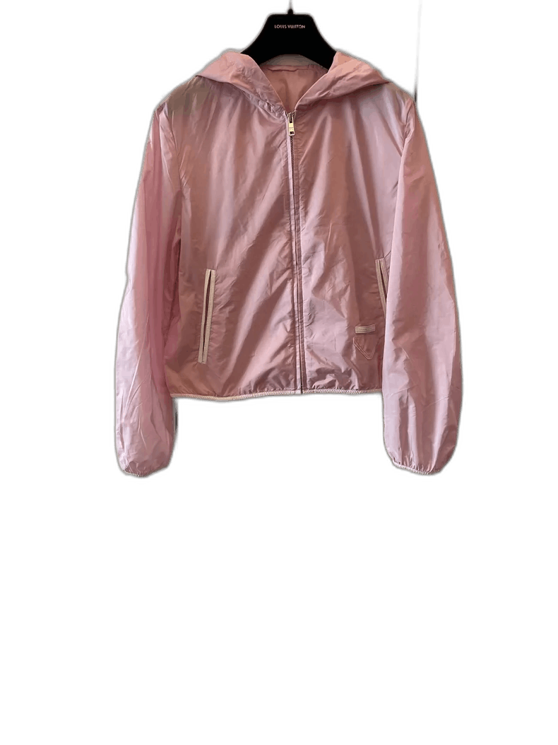 Prada Prada Pink Hooded Jacket Size 38 Size S / US 4 / IT 40 - 1 Thumbnail