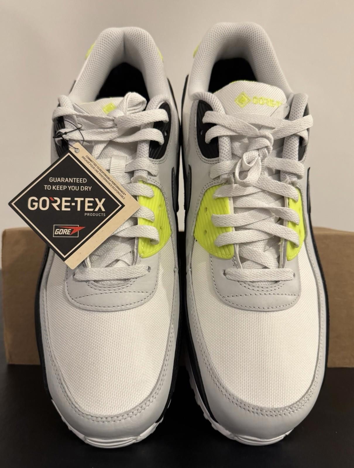 Nike Nike Air Max 90 GTX Gore-Tex Shoes White Cool Grey Size US 12 / EU 45 - 4 Thumbnail