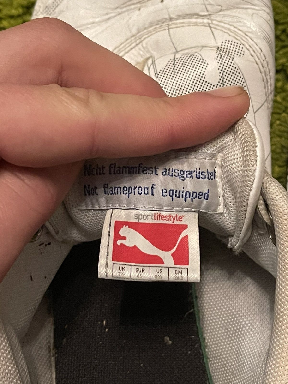 Puma × Vintage Puma 2000s vintage real leather sneakers Y2K Size US 8.5 / EU 41-42 - 11 Thumbnail