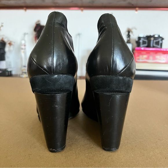Costume National Costume National Fall 14 Wedge Slit Heel Pointy Toe Booties Size US 9 / IT 39 - 6 Thumbnail