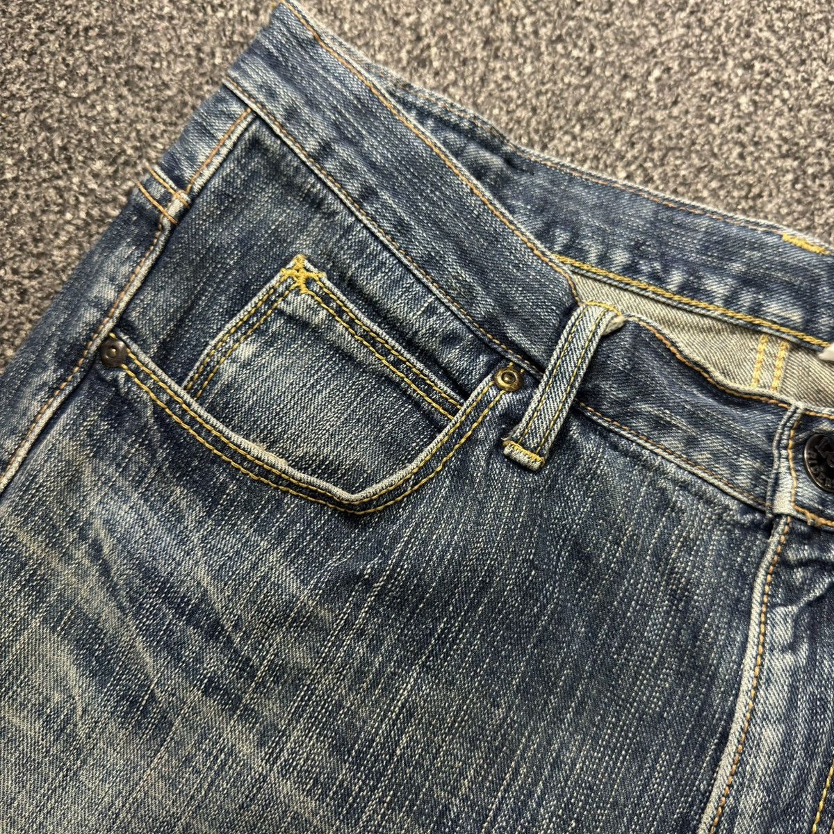 Denim & Co. 🔥🇯🇵 Vintage 90s Japanese Lee Distressed Light Wash Denim Size US 34 / EU 50 - 12 Thumbnail