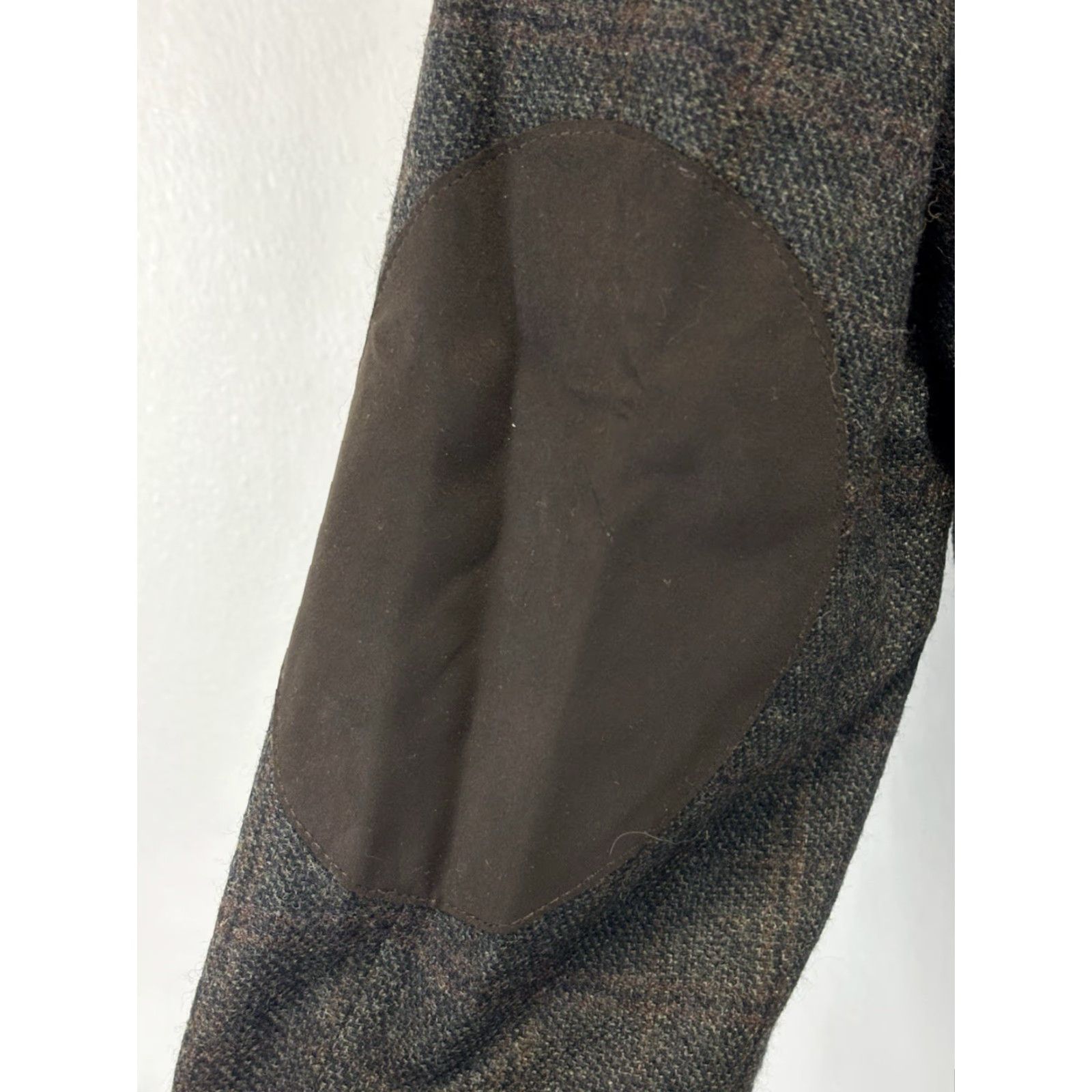 Jos. A. Bank Jos. A. Bank 1905 Brrr Comfort Glen Plaid Brown Mens 44R Wool Blazer Elbow Patch Jacket Size 44R - 6 Thumbnail