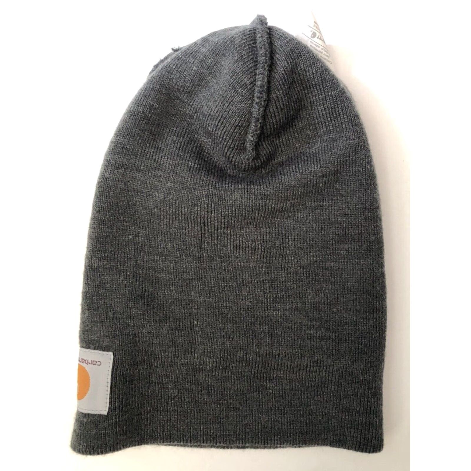 Carhartt Carhartt Beanie Hat Mens One Size Gray Acrylic Winter Casual Workwear Outdoor Hipster Classic RN14806 Size ONE SIZE - 4 Thumbnail
