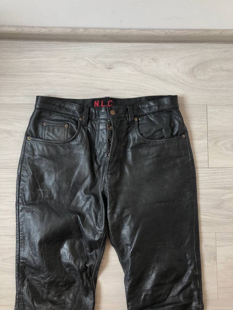 Leather Vintage racing leather pants Size US 35 - 3 Thumbnail