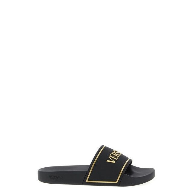 VERSACE Men's Black Slide Sandals New & Authentic (Men's siz