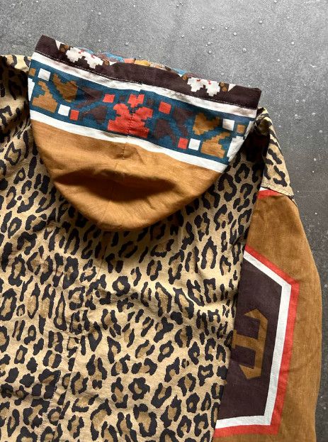 Takahiromiyashita The Soloist. TAKAHIROMIYASHITA TheSoloist. Leopard Print Hooded Pullover Size US L / EU 52-54 / 3 - 7 Thumbnail
