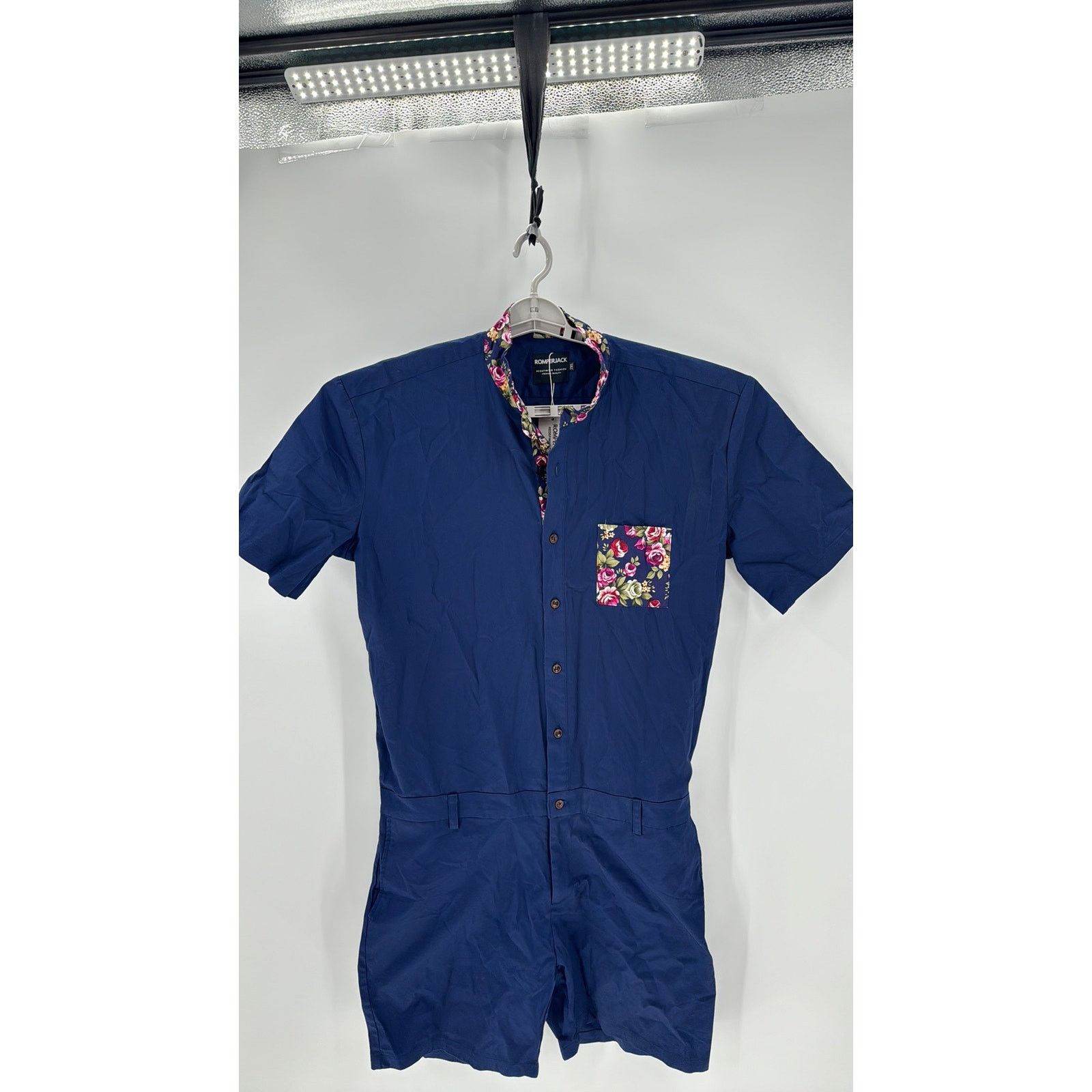 Other Romper Jack NAVY ROSÈ ROMPER blue summer preppy size 2XL Size US 34 / EU 50 - 4 Thumbnail