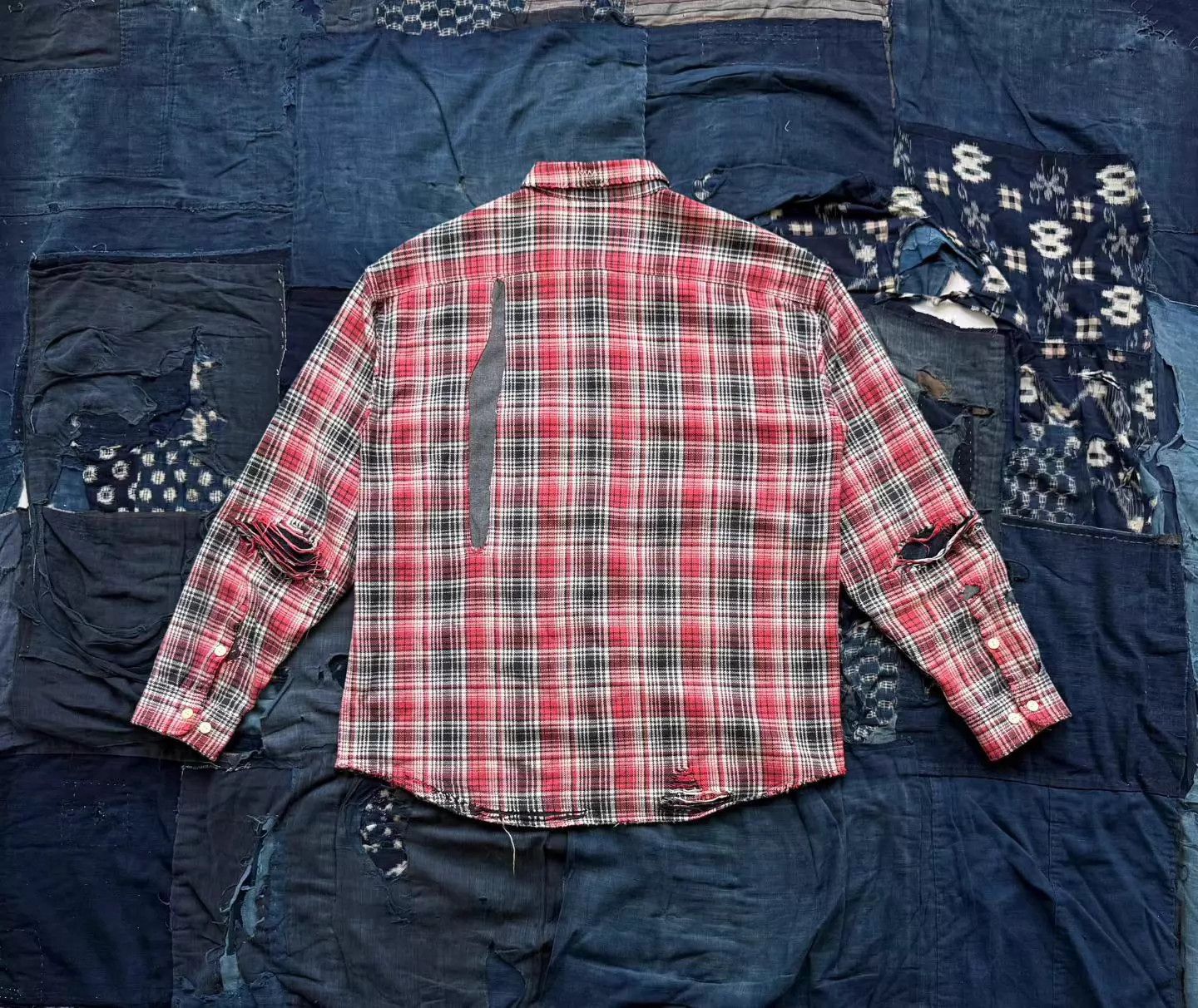 Visvim VISVIM 20SS Lumber LS CRASH 1st Ed Distressed Check Red 4 Size US XL / EU 56 / 4 - 3 Thumbnail