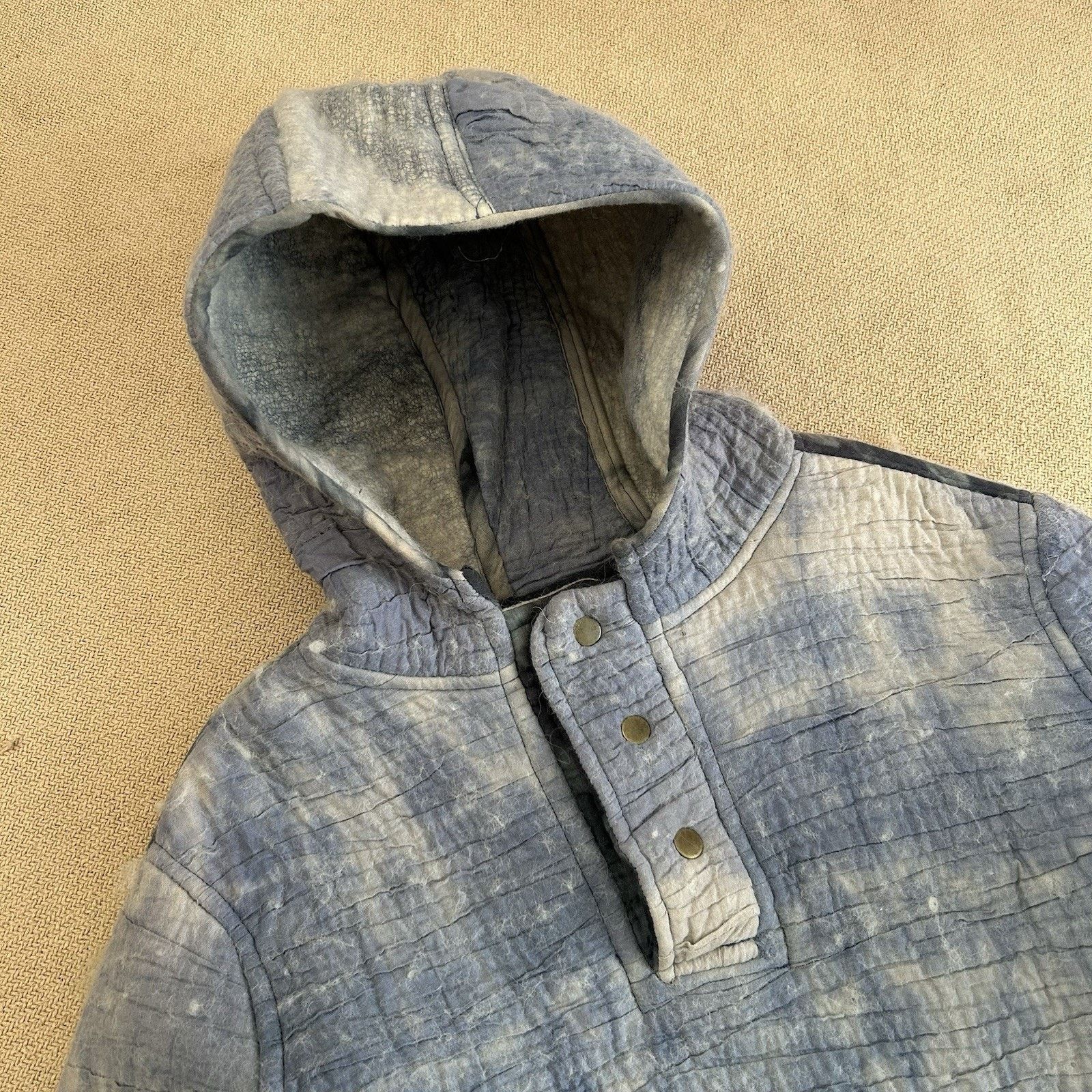 Vintage Army Military Thick Wool Liner Parka Snap Hoodie Medium Size US M / EU 48-50 / 2 - 2 Thumbnail