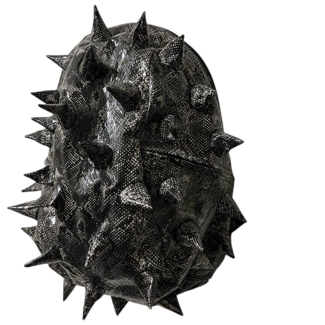 Japanese Brand Spiky bag backpack snake print python print unique Size ONE SIZE - 3 Thumbnail