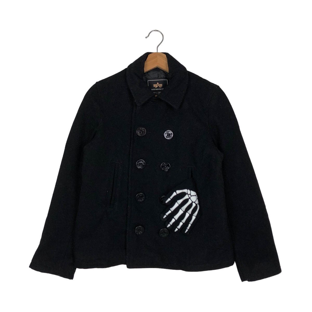 Alpha Industries 🔥VINTAGE CROPPED WOOL DOUBLE BREAST JACKET ALPHA INDUSTRIES Size US M / EU 48-50 / 2 - 1 Thumbnail