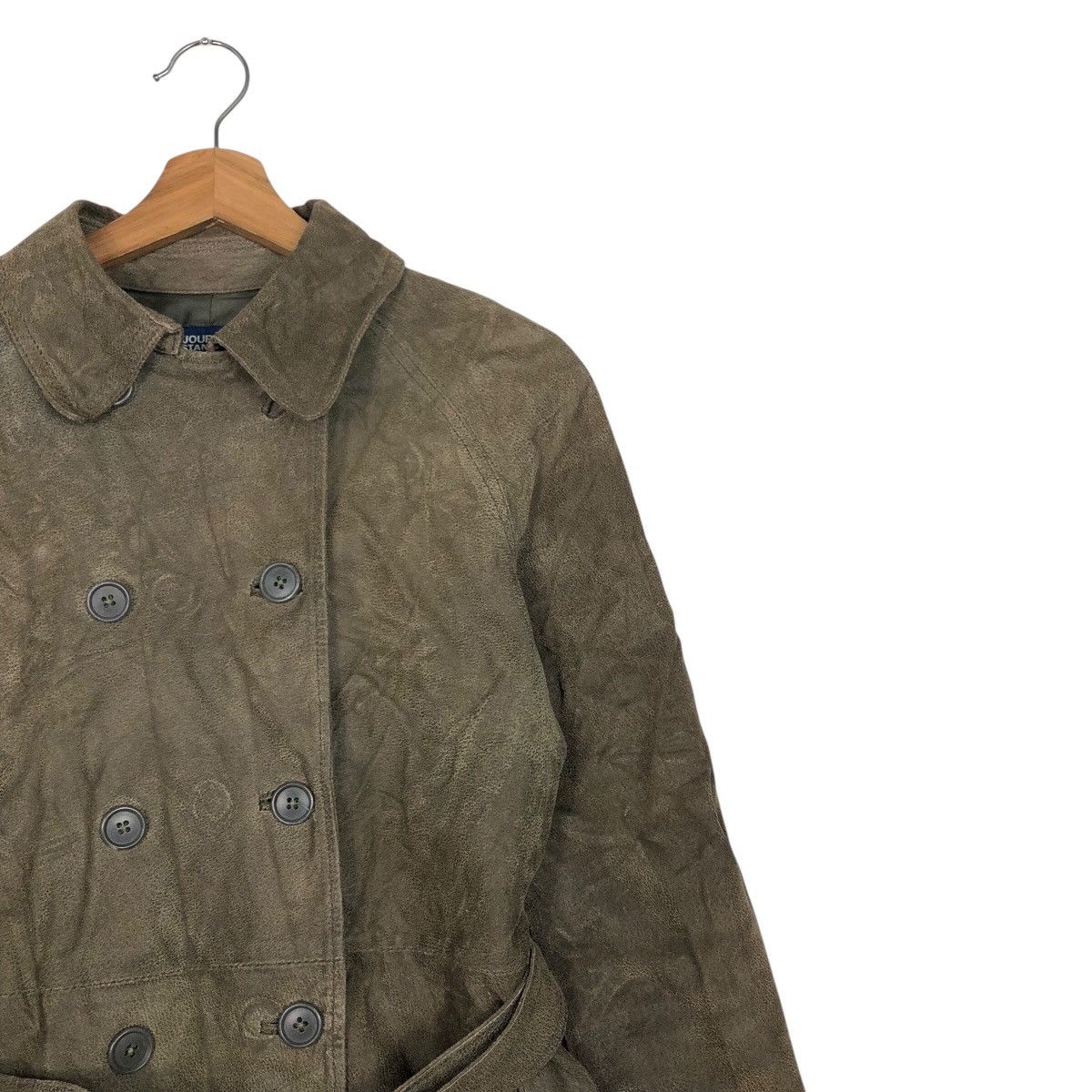 Japanese Brand 📌Vintage Leather Long Jacket Journal Standard Issey Miyake Size US M / EU 48-50 / 2 - 8 Thumbnail