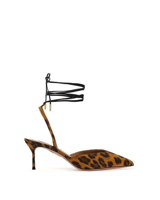 Aquazzura o1s22i1n1024 Sling-back Pumps in Brown Black Size US 8 / IT 38 - 1 Thumbnail