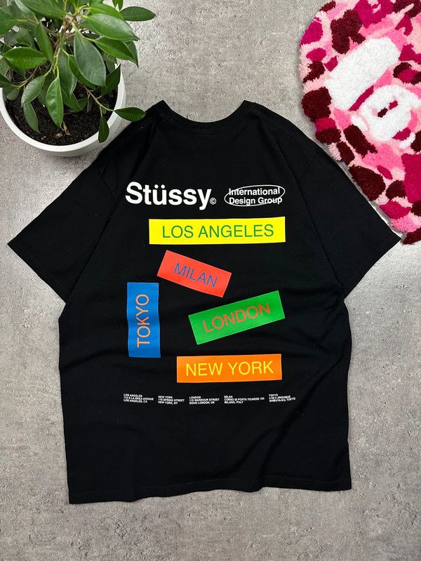 Stussy T-shirt Stussy banner logo designe graphic skate Size US L / EU 52-54 / 3 - 1 Thumbnail
