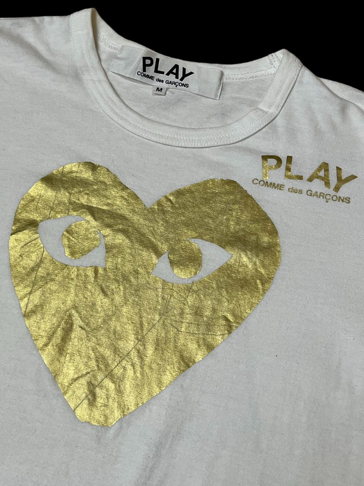 Comme des Garcons PLAY CDG PLAY COMME DES GARCONS GOLD HEART T SHIRT Size US S / EU 44-46 / 1 - 4 Thumbnail