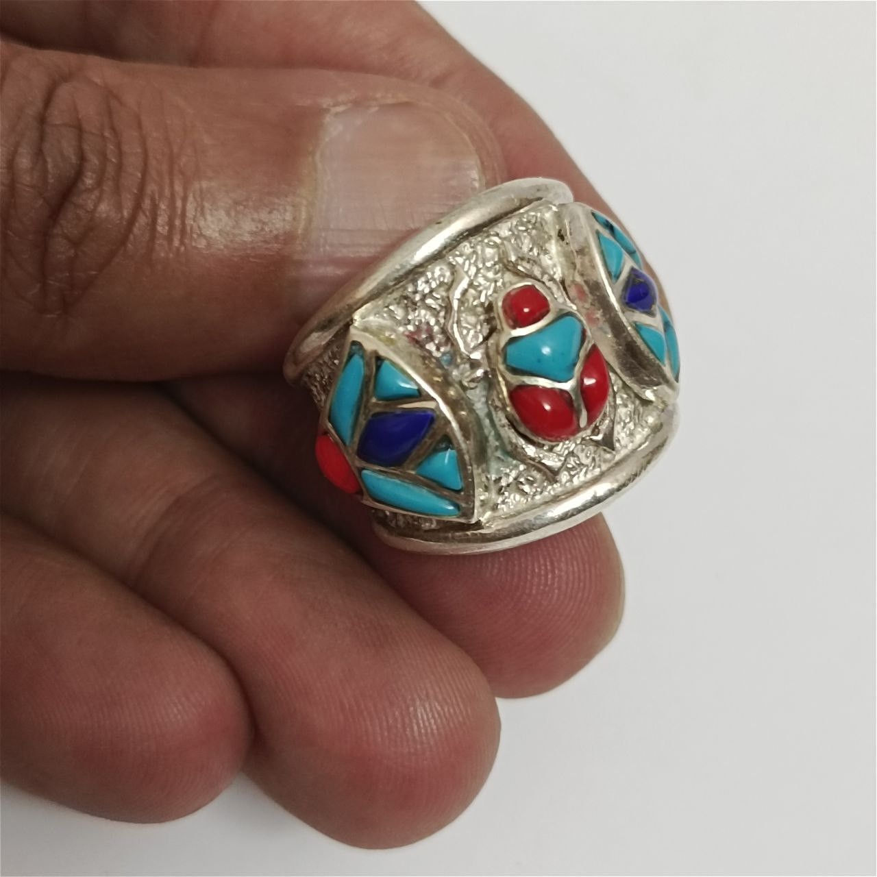 Sterling Silver Pharaoh Head Statue, Egyptian Handmade Art, Antique Style Size ONE SIZE - 3 Thumbnail