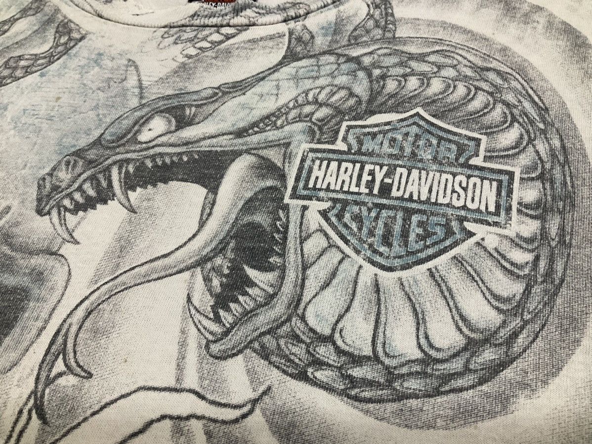Harley Davidson × Vintage 🔥Y2K Vintage Harley Davidson Shirt Distressed Skull Snake Size US L / EU 52-54 / 3 - 5 Thumbnail