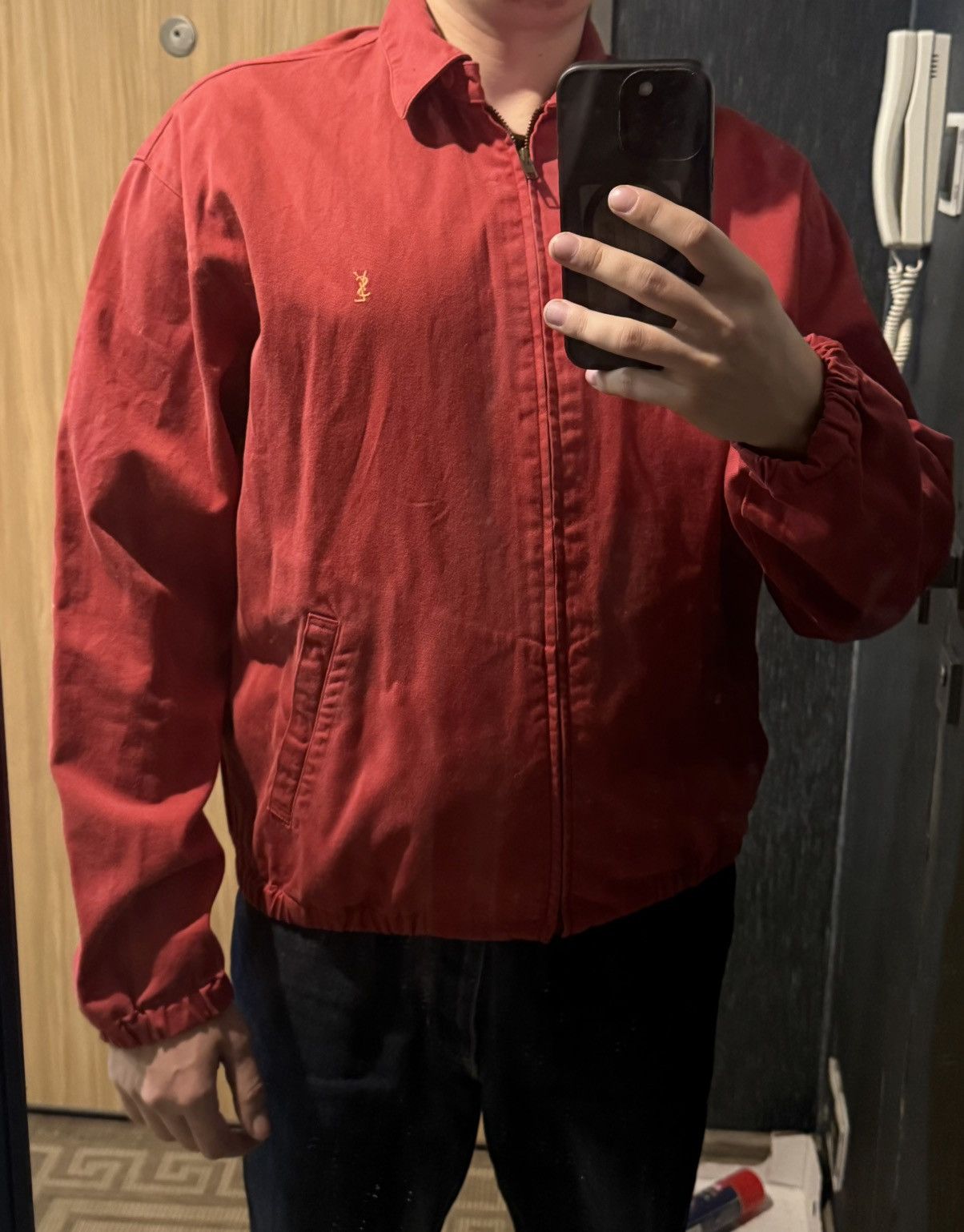 Yves Saint Laurent Cotton YSL Windbreaker Jacket 90s Bomber Zip Up Vintage Size US M / EU 48-50 / 2 - 23 Thumbnail
