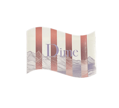 Dime Dime Wave Sticker Striped Size ONE SIZE - 1 Thumbnail
