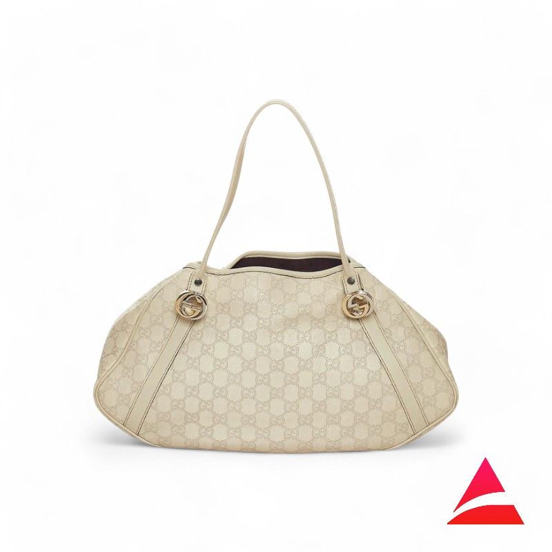 Gucci Gucci - Twins Leather Handbag Monogram White Size ONE SIZE - 1 Thumbnail