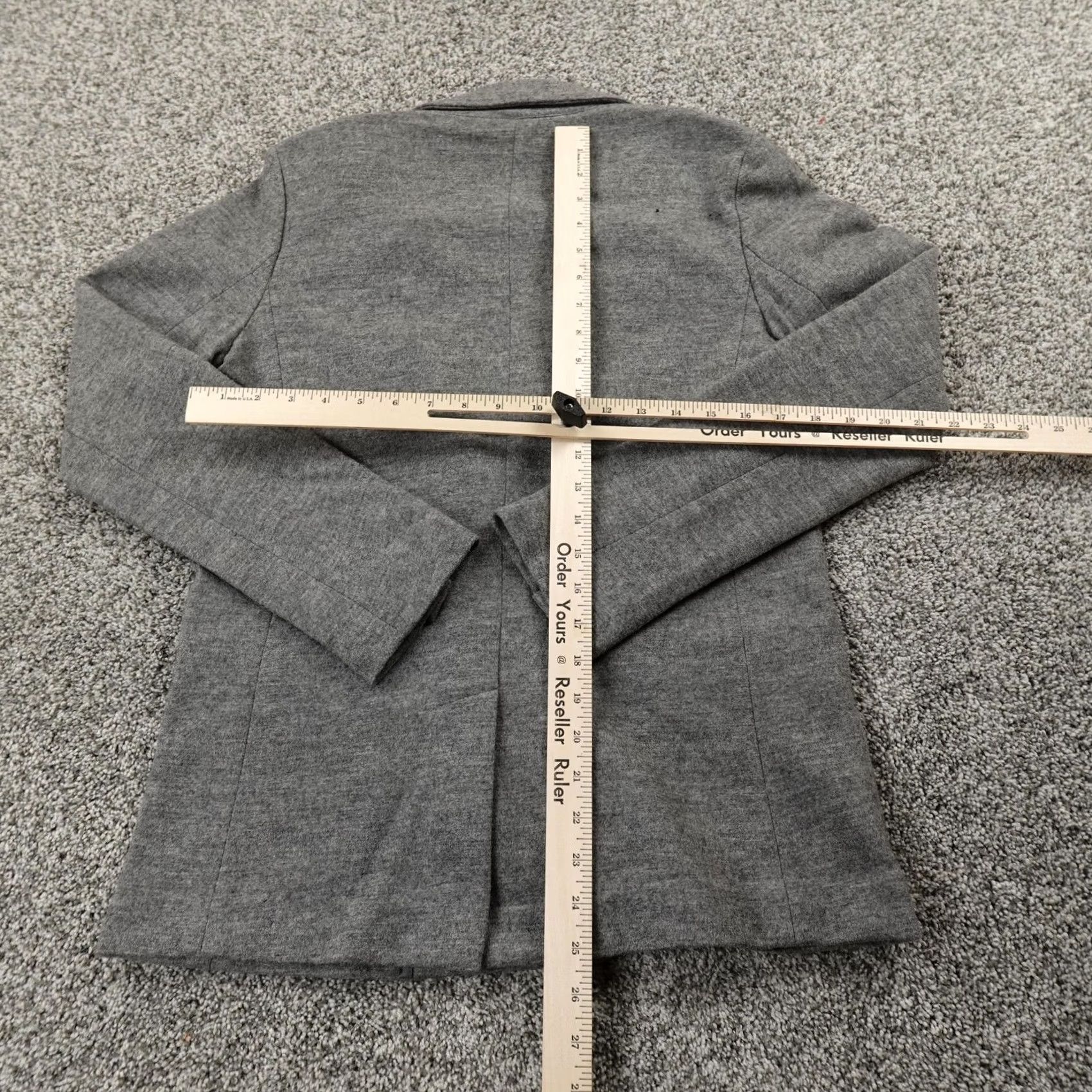 J.Crew J.CREW Blazer Womens 4 Gray Heather Wool Notch Button Sport Coat Suit Jacket Top Size S / US 4 / IT 40 - 6 Thumbnail