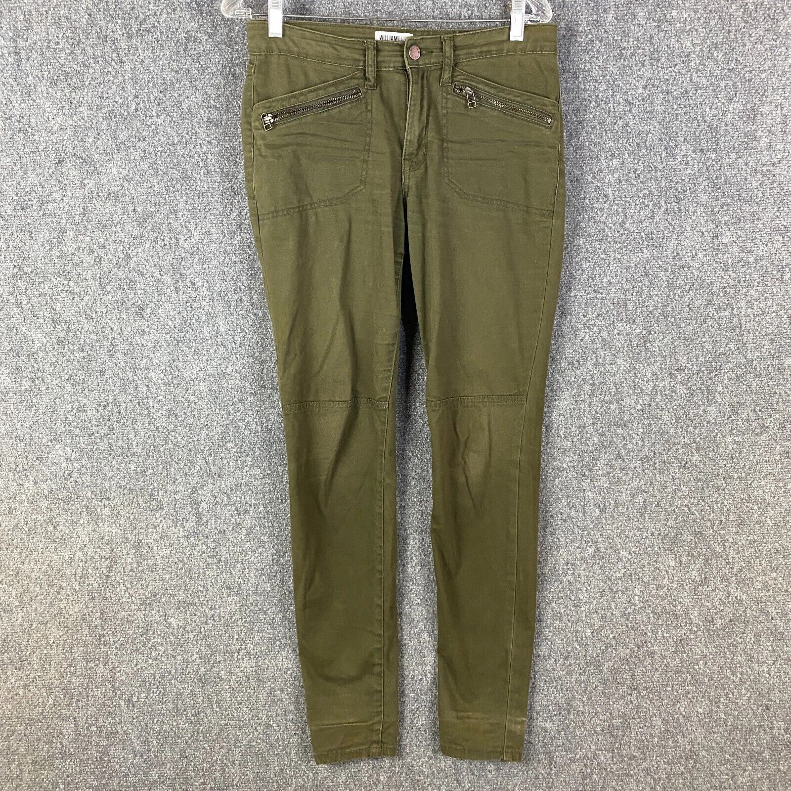 William Rast William Rast Jeans Juniors 27 Green Stretch Cotton Mid Rise Size 30" / US 8 / IT 44 - 1 Thumbnail