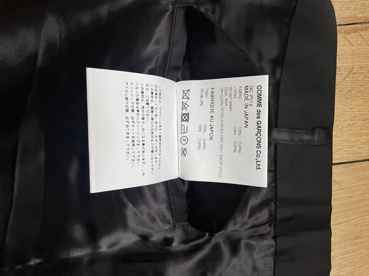 Comme des Garcons Comme des Garçons Black Cupra Trousers Size 27" / US 4 / IT 40 - 8 Thumbnail