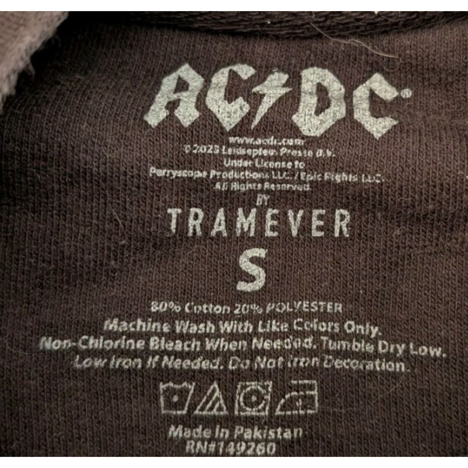 Vintage ACDC Size Small Crewneck Sweatshirt by Tramever Caricature Graphic Band Size S / US 4 / IT 40 - 7 Thumbnail