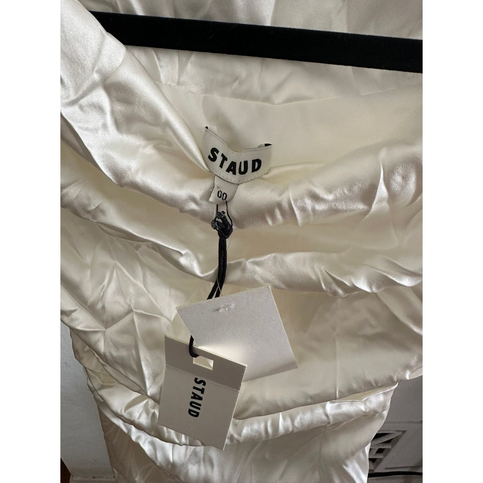 STAUD Phare Silk Dress Ivory 00 - www.bongoclub.cl