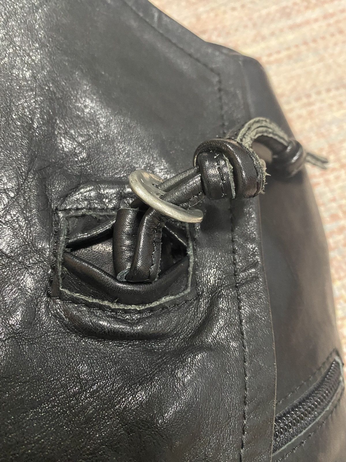 Japanese Brand Vintage Indeed Japan pewter leather pouch bag Size ONE SIZE - 10 Thumbnail