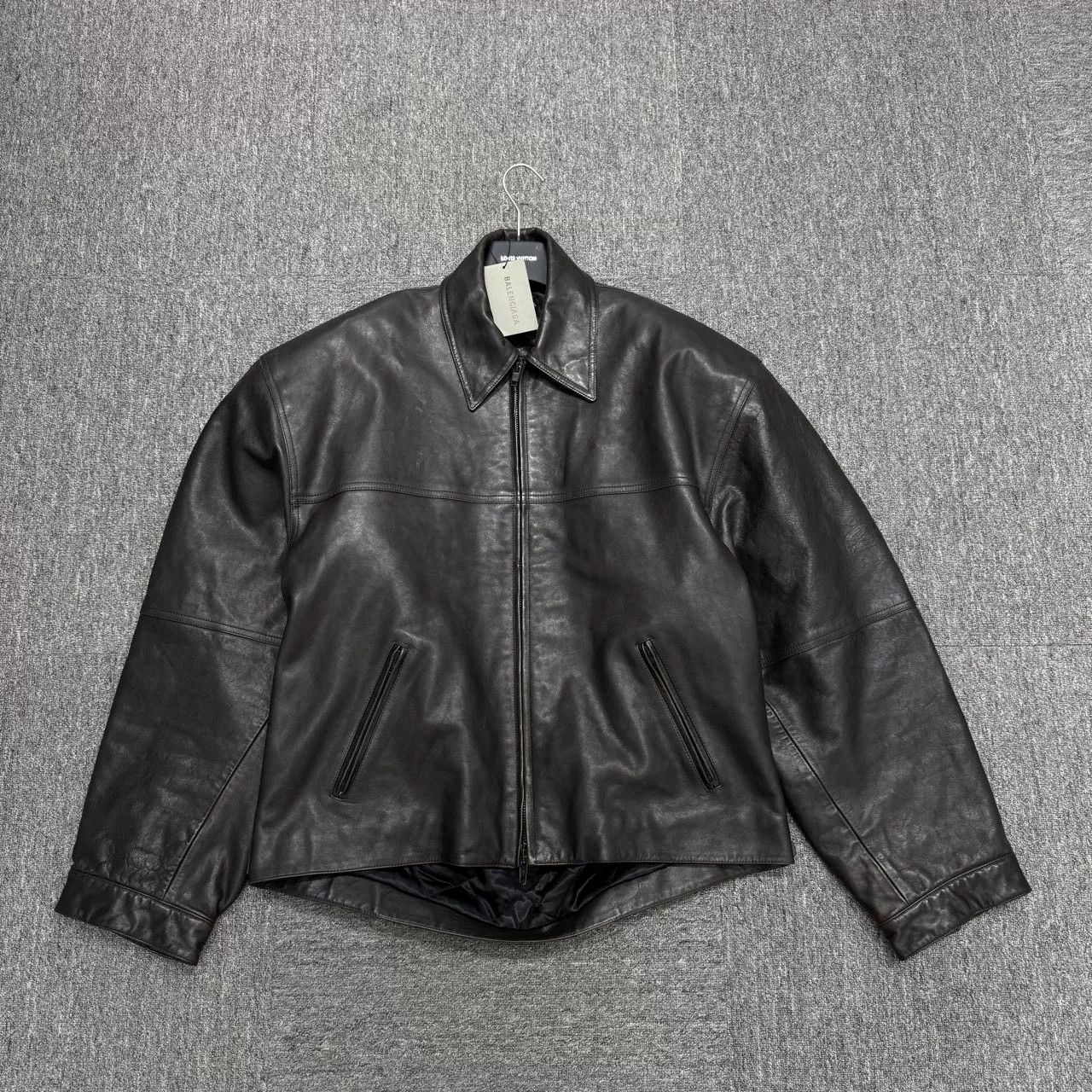 Balenciaga Balenciaga Cocoon Kick Leather Jacket - dmc Size US M / EU 48-50 / 2 - 1 Thumbnail