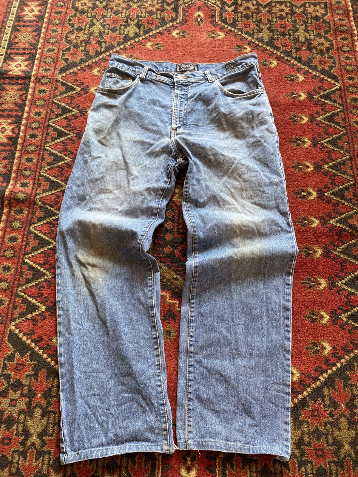 Versace Vintage Versace Jeans Distessed dirty Balenciaga Style Size US 38 / EU 54 - 1 Thumbnail
