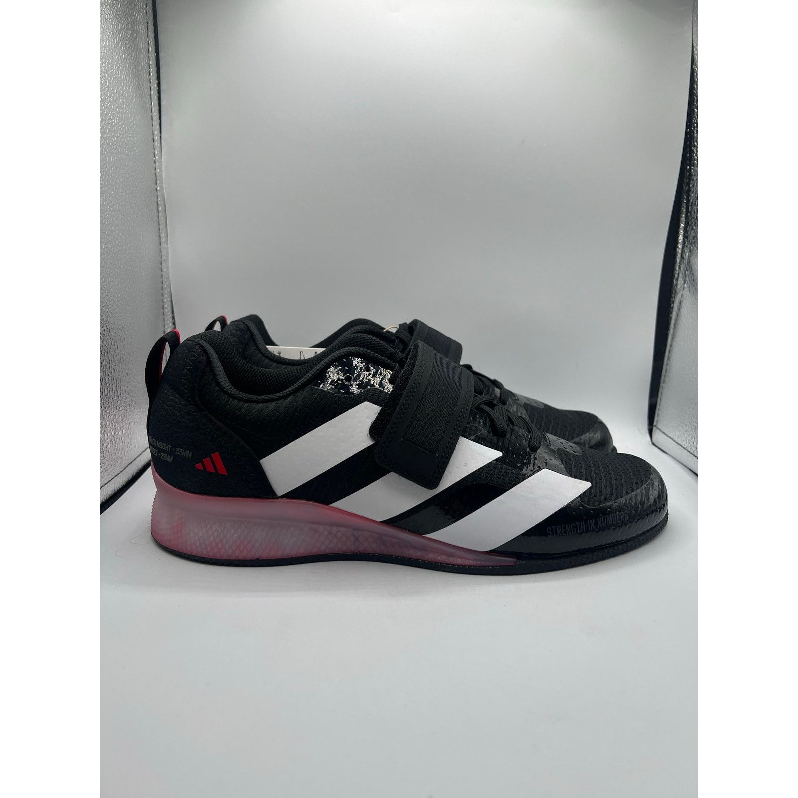 Adidas Adidas Adipower Weightlifting 3 “Black White Pure Ruby” Size US 9 / EU 42 - 3 Thumbnail