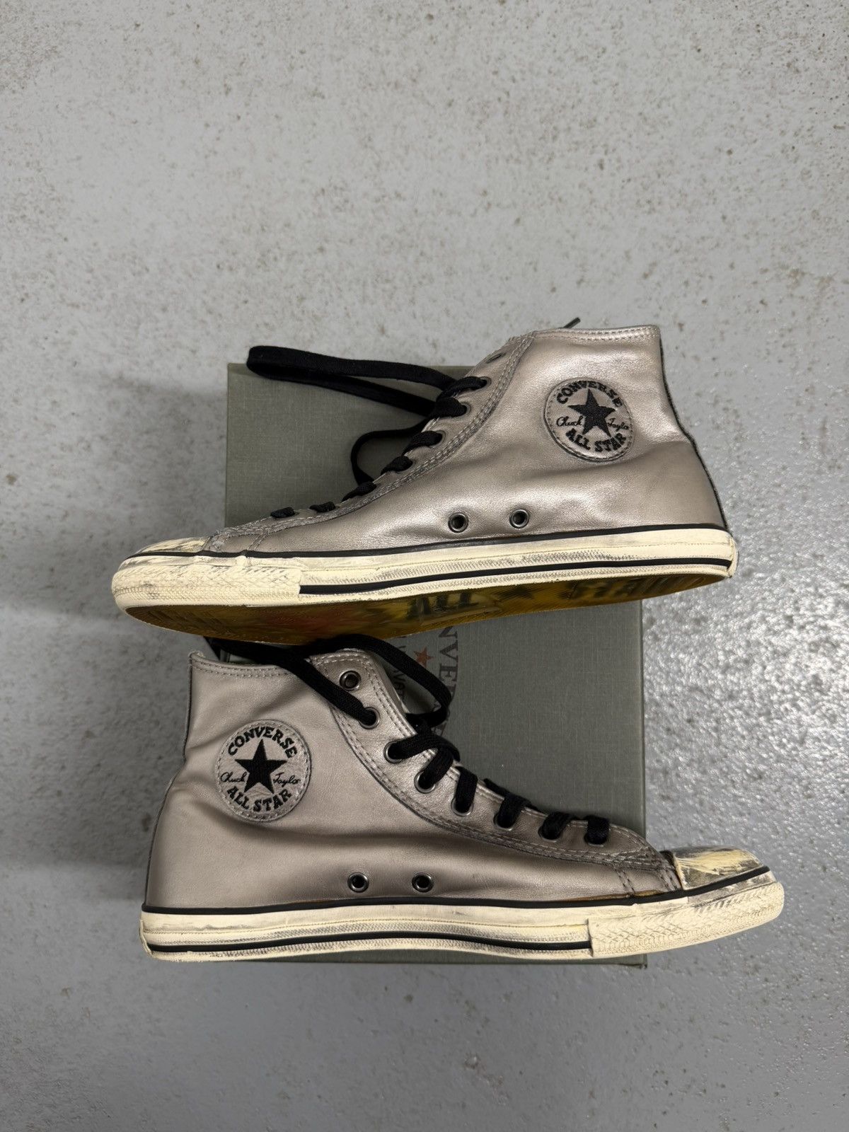 Converse × John Varvatos John Varvatos x Converse Aged High Top Sneakers Size US 8 / EU 41 - 3 Thumbnail