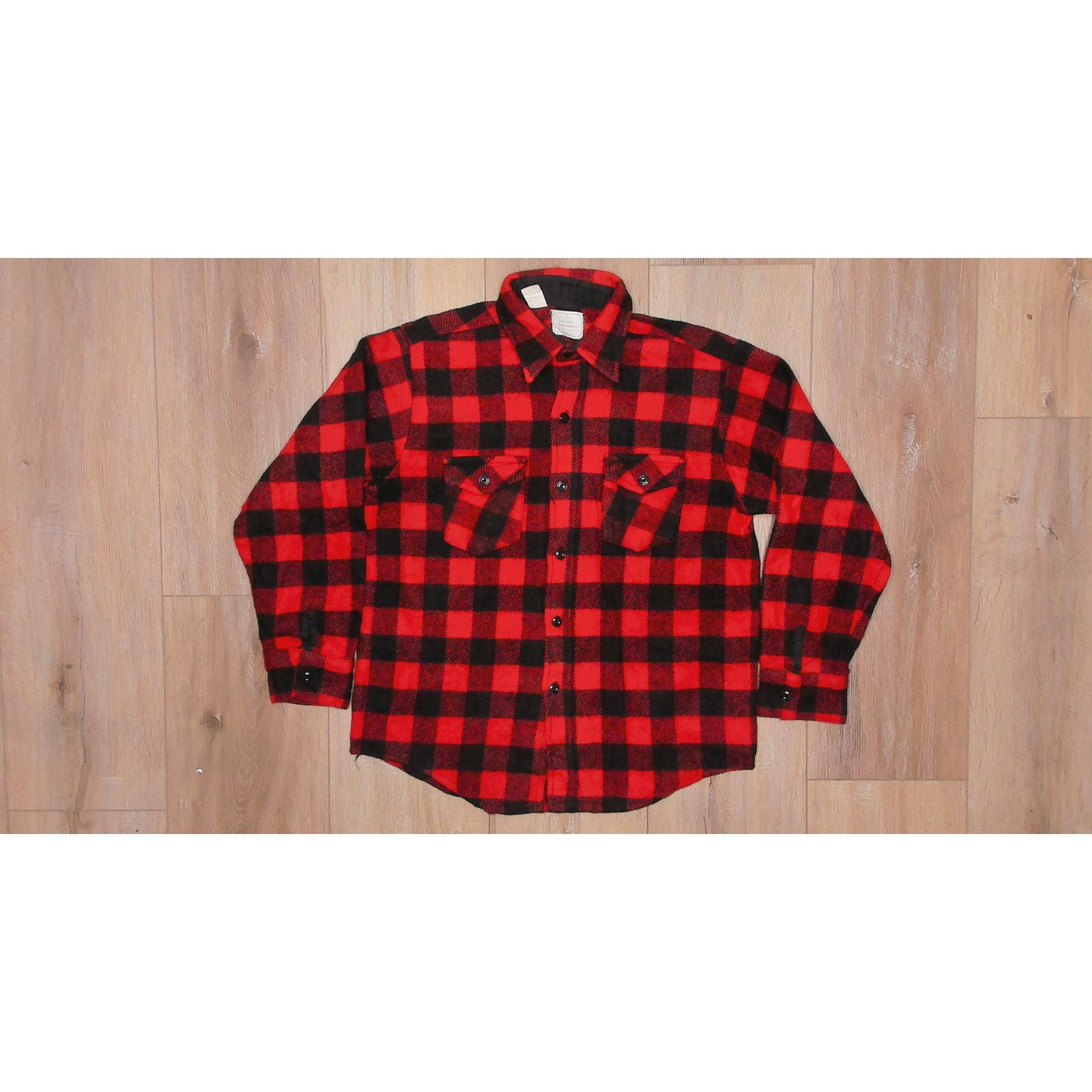 Vintage VTG 70s Eastern Wear-Guard Buffalo Plaid Wool Shirt Jacket L Size US L / EU 52-54 / 3 - 4 Thumbnail