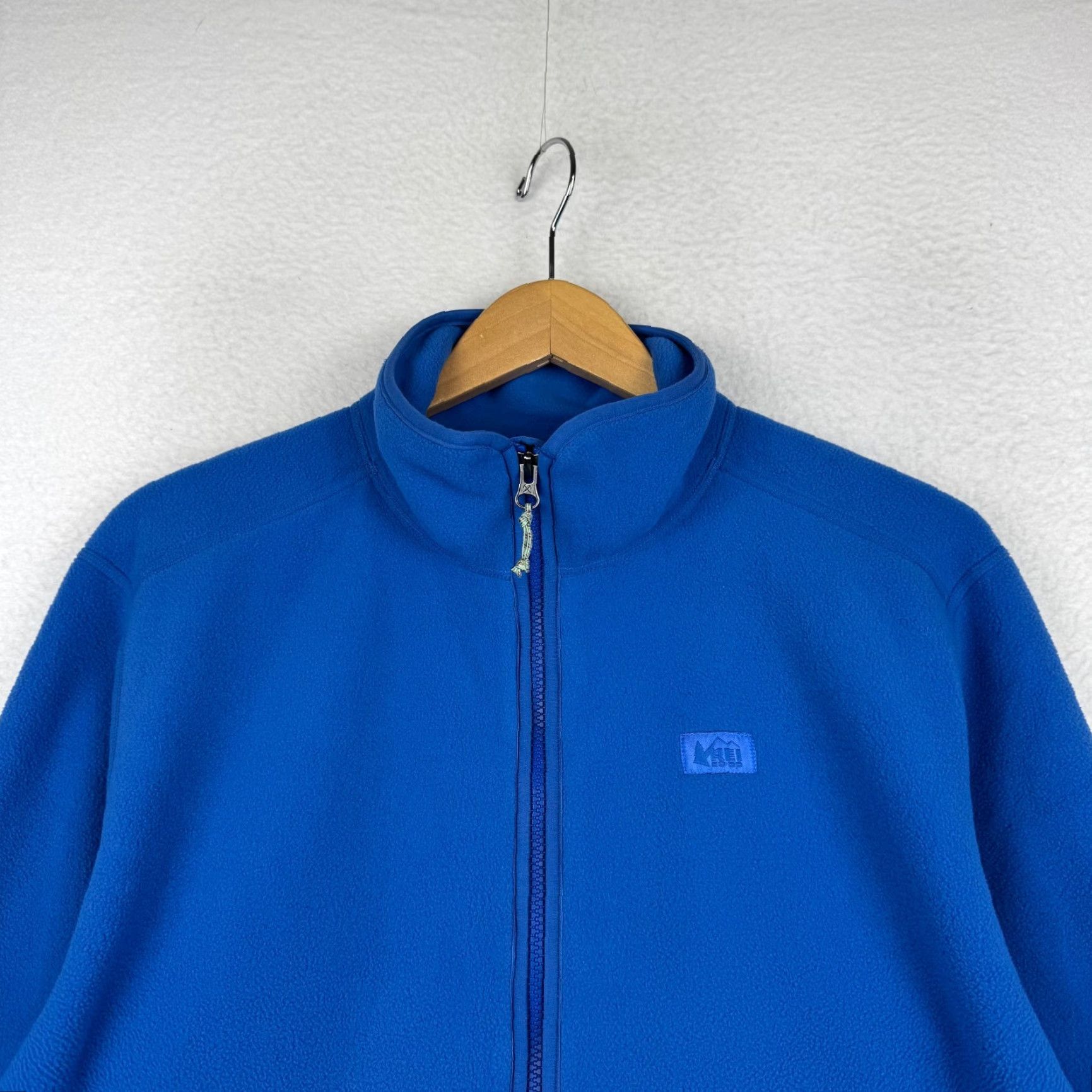 Vintage REI Mens L Blue Full Zip Fleece Jacket Hiking Gorp Windbreaker Sweater Outdoor Casual Size US L / EU 52-54 / 3 - 4 Thumbnail