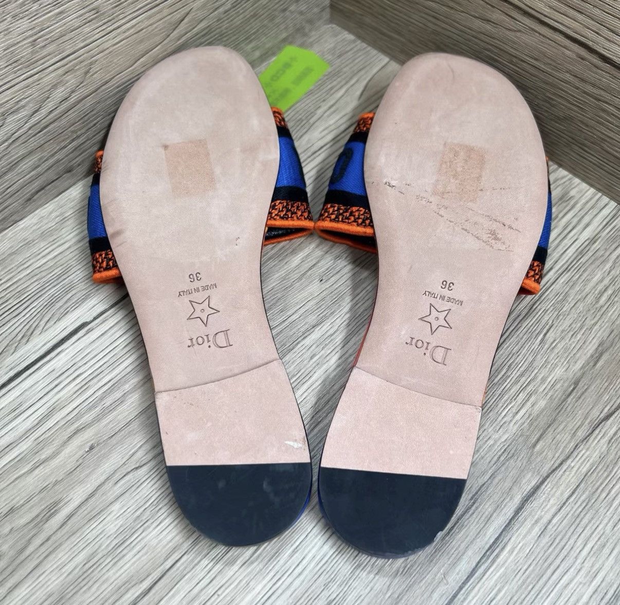 Dior Dior Dway Orange & Blue Slippers J41 Size US 6 / IT 36 - 5 Thumbnail