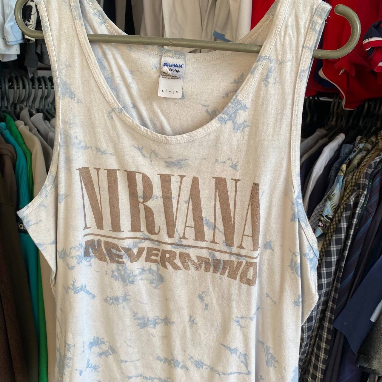 Band Tees × Vintage Vintage Nirvana Neverming Big Logo y2l sleeveless Size US L / EU 52-54 / 3 - 2 Thumbnail
